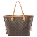 Bolso tote de lona Louis Vuitton Neverfull MM M40156 en buen estado