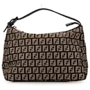 Fendi Brown Zucchino Canvas Handbag