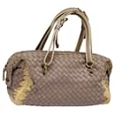 BOTTEGA VENETA INTRECCIATO Hand Bag Leather Beige Auth 81925 - Autre Marque