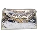 LOUIS VUITTON Monogram Miroir Trousse Cosmetic Pouch Silver M95603 Auth 80672 - Louis Vuitton