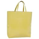 PRADA Hand Bag Patent leather Yellow Auth bs15609 - Prada