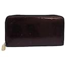 LOUIS VUITTON Monogram Vernis Zippy Wallet Cartera Amarante M93522 Auth bs15545 - Louis Vuitton