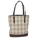 Beige Canvas Nova Check Tote Bag von BURBERRY Auth bs15736 - Burberry