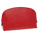 LOUIS VUITTON Epi Pochette Cosmétique PM Pouch Rouge M41114 LV Auth 80717 - Louis Vuitton