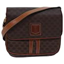 Bolsa de ombro em lona Macadam CELINE marrom Auth 80061 - Céline