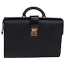 LOUIS VUITTON Epi Serviette Fermoir Sac Business Noir M54352 LV Auth 80273 - Louis Vuitton