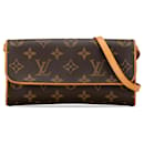 Brown Louis Vuitton Monogram Pochette Twin PM Crossbody Bag