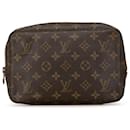 Brown Louis Vuitton Monogram Trousse Toilette 23 Pouch