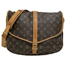 Brown Louis Vuitton Monogram Saumur 35 Crossbody Bag