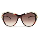 Brown Cartier Panthere Wild De Cartier Geometric Sunglasses