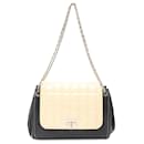 Black Chanel Lambskin And Patent Chocolate Bar 2.55 Accordion Flap Shoulder Bag