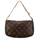 Sac à épaule Pochette Accessoires Monogram Louis Vuitton marron