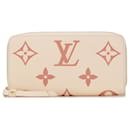 Brown Louis Vuitton Monogram Bicolor Empreinte Giant Zippy Wallet