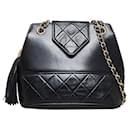 Black Chanel CC Matelasse Chain Crossbody