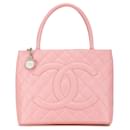 Bolsa Medallion de Caviar Rosa da Chanel