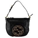 Schwarze Gucci Kleine Leder Blondie Hobo Tasche