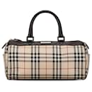 Beige Burberry House Check Handbag