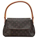 Braune Louis Vuitton Monogram Looping Mini Schultertasche