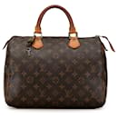 Sac Boston Speedy 30 Monogram Louis Vuitton marron