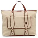 Sac fourre-tout en toile beige Chloé