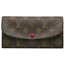 Portefeuille Emilie Monogram Louis Vuitton marron