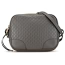 Sac à bandoulière Mini Microguccissima Bree gris de Gucci