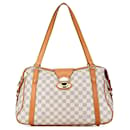 Sac à épaule Louis Vuitton Damier Azur Stresa PM blanc