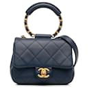 Blue Chanel Small In The Loop Flap Tasche