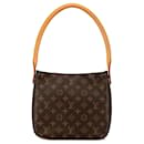 Bolso de hombro Louis Vuitton Monogram Looping MM marrón