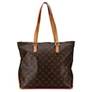 Sac cabas Mezzo en toile monogramme Louis Vuitton marron