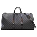 Sac de voyage Keepall Bandoulière 60 Damier Graphite Noir Louis Vuitton