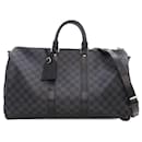 Sac de voyage Keepall Bandoulière 45 Damier Graphite Noir Louis Vuitton