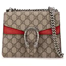 Brown Gucci Mini GG Supreme Dionysus Crossbody Bag