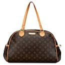 Braune Louis Vuitton Monogram Montorgueil GM Schultertasche