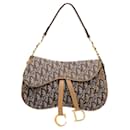 Brown Dior Oblique Double Saddle Shoulder Bag