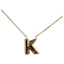 Gold Louis Vuitton LV & Me Necklace Letter K