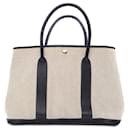 Beige Hermès Toile Garden Party 36 Tote Bag