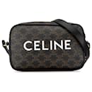 Schwarze Celine Medium Triomphe Umhängetasche - Céline