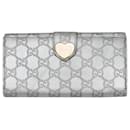 Portefeuille Continental Guccissima Argent Gucci