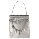 Bolsa Crush M - Balenciaga - Couro - Prata