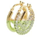 Fendi FF Logo Rhinestone Hoop Earrings 8AH301A44GF089U