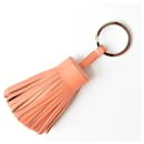 Hermes Carmen Tassel Charm Keychain Salmon Pink/Silver in Pristine Condition - Autre Marque