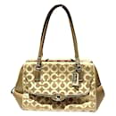 Coach Madison Op Art 25638 Canvas Leather Handbag in Good Condition - Autre Marque