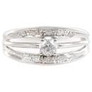 PT900 Platinum Diamond Ring 18 Size 0.31 VVS2 0.20 in Great Condition - Autre Marque