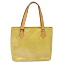 LOUIS VUITTON Monogram Vernis Houston Hand Bag Beige M91004 LV Auth 80360 - Louis Vuitton