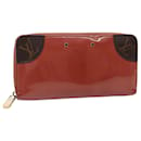 LOUIS VUITTON Zippy Venice Long Wallet Pelle verniciata Rosa M62318 Auth bs15535 - Louis Vuitton