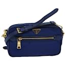 PRADA Shoulder Bag Nylon Blue Auth 80581 - Prada