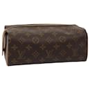 LOUIS VUITTON Monogram Trousse Patte Pression Cosmetic Pouch M47636 Auth bs15555 - Louis Vuitton