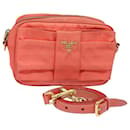 PRADA Bolsa de Hombro de Nylon Naranja Auth 80629 - Prada