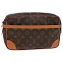 LOUIS VUITTON Monogram Compiegne 28 Sac Clutch M51845 LV Auth 81860 - Louis Vuitton